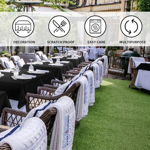 Nappe de fête rectangulaire imperméable et lavable pour table de repas