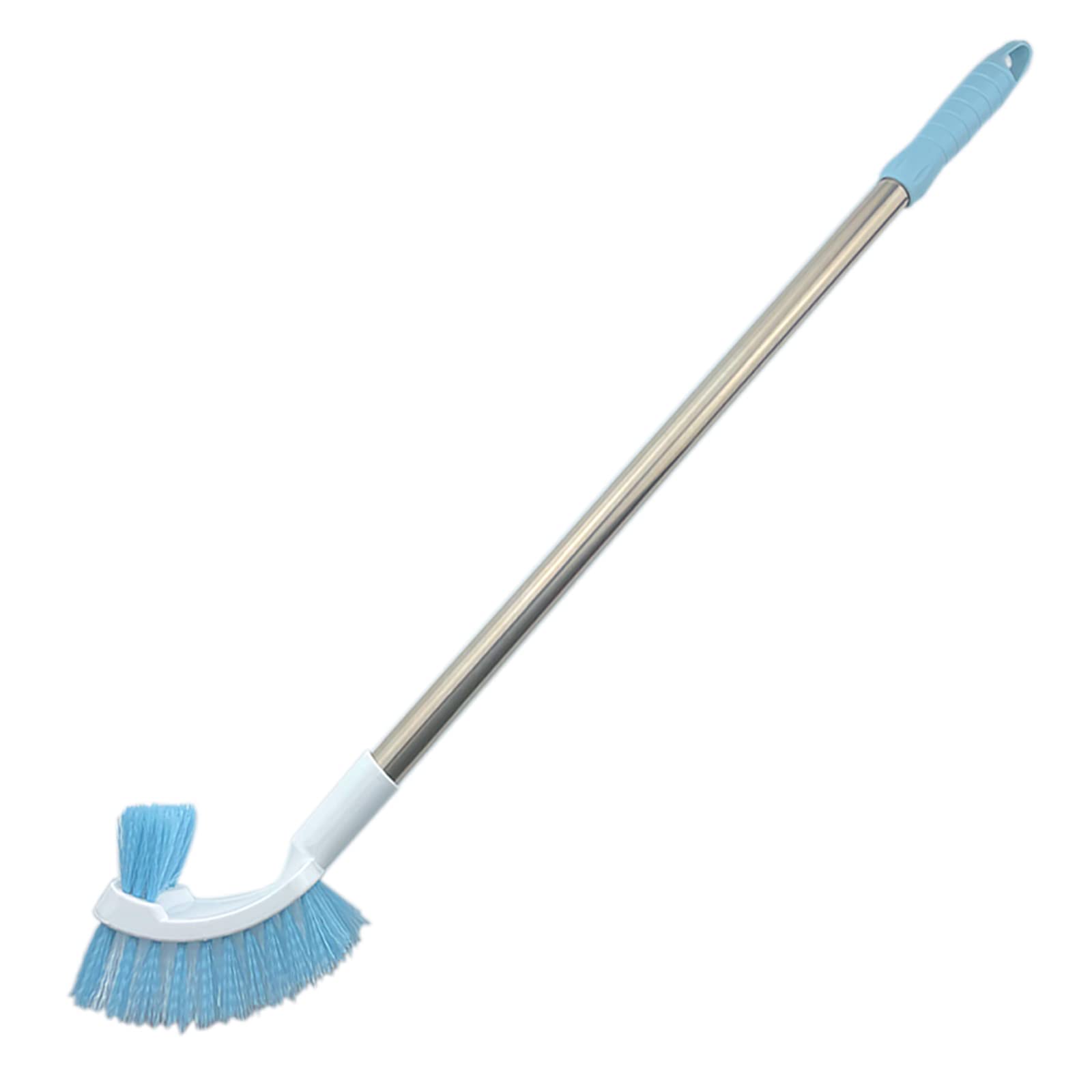 Toilet Bowl Brush Double-sided Toilet Bowl Cleaner,Long Metal Handle Cleaning Brush,Non-Scratch PP Bristles, Scrubber for cleaning toilets, bathroom, floors, etc.