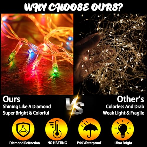 Luces Navideñas Estrella LED Multicolor para Exterior miniatura 5