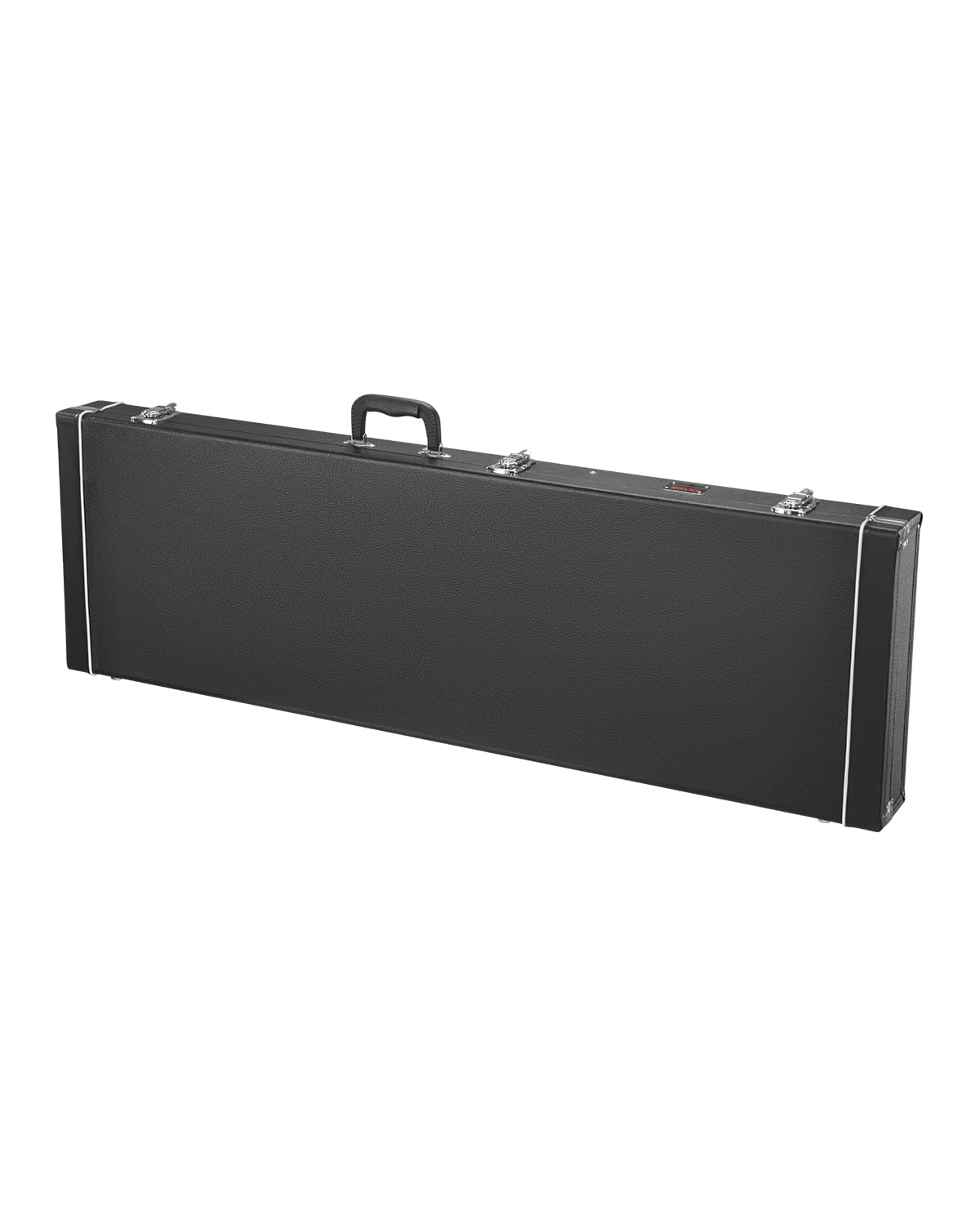 VEVOR Étui Guitare Basse Rigide Rectangulaire 1220 mm avec Verrouillage à Clés, Poignée, Rembourrage en PVC, Doublure Souple, Résistants à l'eau, pour Guitares Basses de 39-46,5 po 99-118 cm, Noir