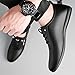 Men's Business Casual Lightweight Leather Shoes - Fashionable for Daily Use (Black,10)