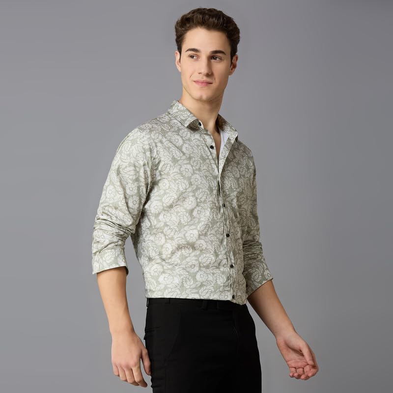 Image of MARK & ALBERT Men's Slim Fit Cotton Formal Shirt