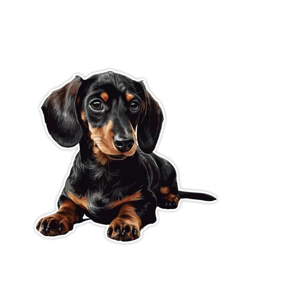 Dachshund Dog Decals Waterproof Vinyl Stickers for Car Decoration(3)
