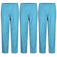 MISEMIYA Unisex 3 Pcs-Pantalón Sanitario Mz-3-8312 3er-Pack Hose, Cyan, 56