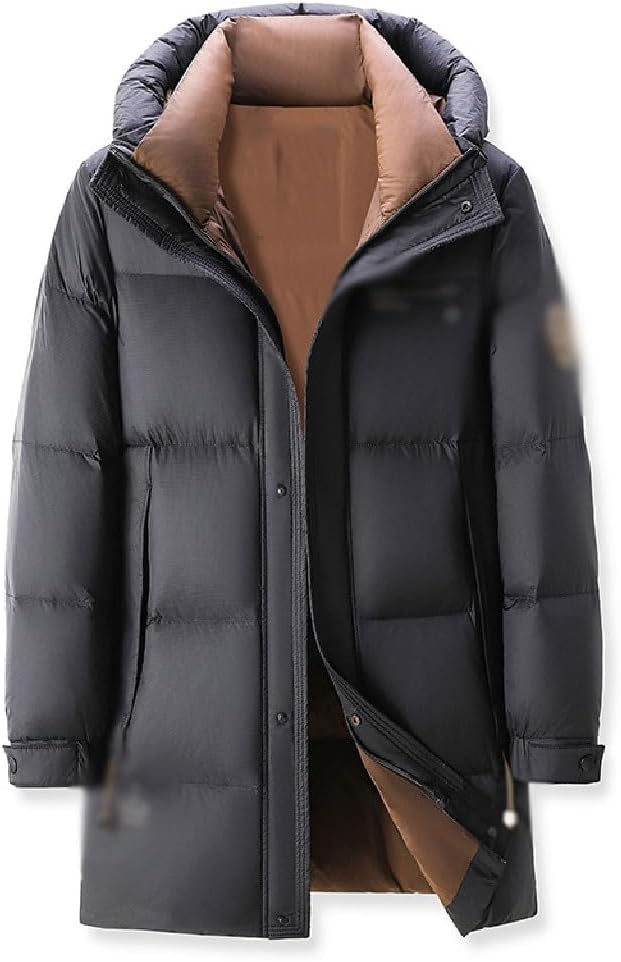 VIDI Winter Down Jacket White Duck Hooded Thickened Cold Weather