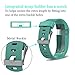 KingAcc Compatible Replacement Bands for Fitbit Charge HR, Soft Silicone Band with Metal Buckle Fitness Wristband Sport Strap Women Men (1-Pack, Teal Blue, Large)