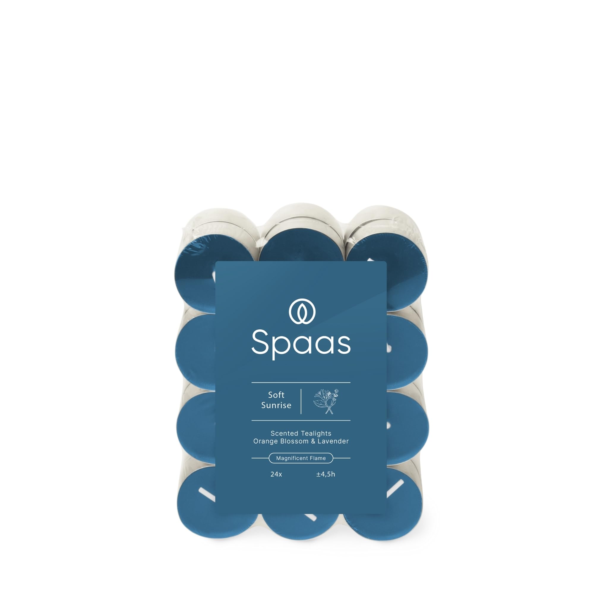 Spaas Scented Tealights flatpack x24 4,5h - Soft Sunrise