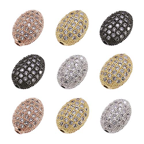 Perline Distanziali In Ottone Con Zirconi E Micro Pavé: 10 Pezzi Da 10 Mm Per I Tuoi Gioielli Fai Da Te - 3