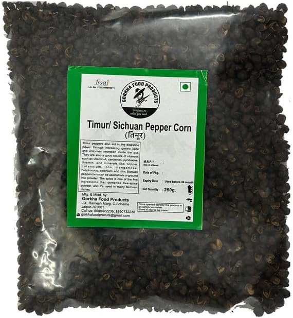 GORKHA FOOD PRODUCTS Nepali timur | Sichuan Pepper | Nepali Spices- 250gm, Whole