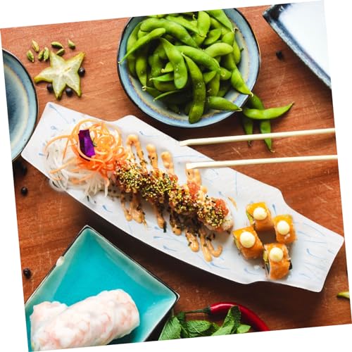 Plato decorativo para sushi forma pez cerámica miniatura 4