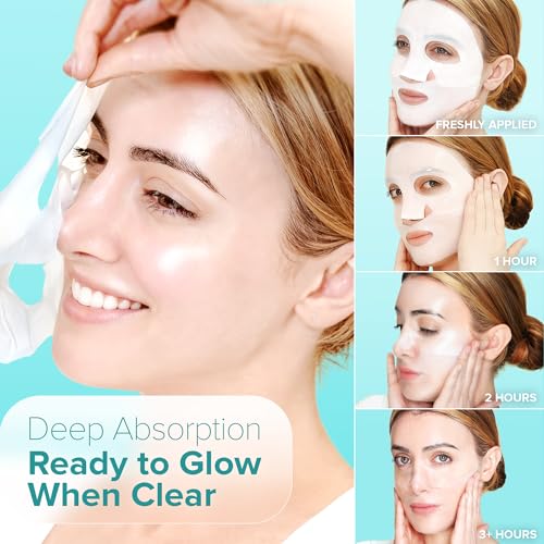 Before and after results showing skin tightening and lifting from the Ebanel mask