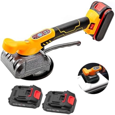 Máquina de Assentar Piso Ventosa Vibratória Premium com 2 Bateria...