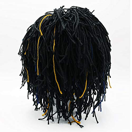 Funny Rasta Wig Beard Hats Knitted Jamaican Rasta Beanie Hat with Dreadlocks Christmas Halloween for Men Women2