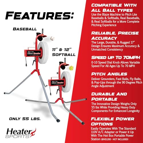 Heater BPM599C Team Sports Blaze Pitching Machine thumb #1