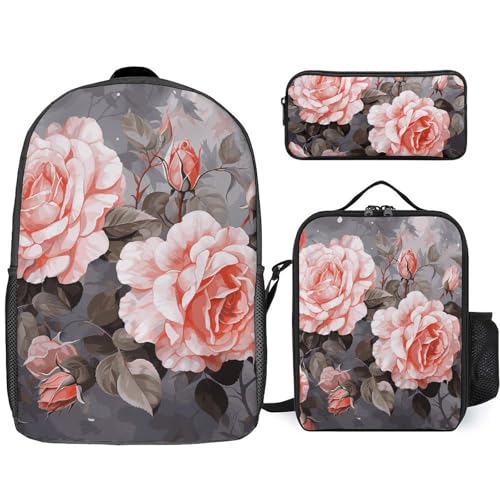 Sac à dos à fleurs roses idéal pour vos pique-niques et voyages de week-end