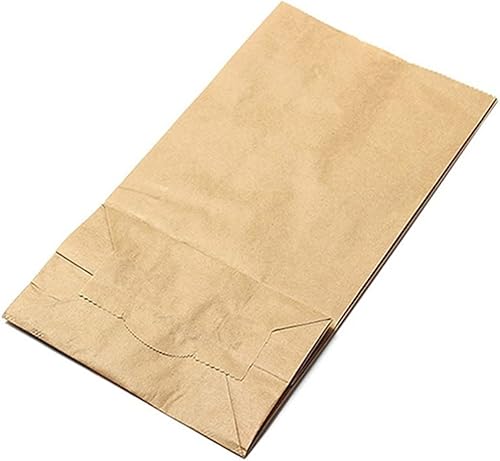 Miniatura 4 de 10 bolsas de papel kraft marrón para fiestas, regalos de boda, bolsas de pan para alimentos, bolsas planas de mercancía, útiles y a la moda