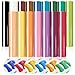 Souarts Plotterfolie Textil Vinyl Mehrfarbig 16PCS, 3D Schaumstoff Flockfolie für Plotter Textil Vinylfolie Transferpapier zum Aufbügeln Plotter für DIY T-Shirt Handwerk Leder Textil günstig Kaufen-Souarts Plotterfolie Textil Vinyl Mehrfarbig 16PCS, 3D Schaumstoff Flockfolie für Plotter Textil Vinylfolie Transferpapier zum Aufbügeln Plotter für DIY T-Shirt Handwerk Leder