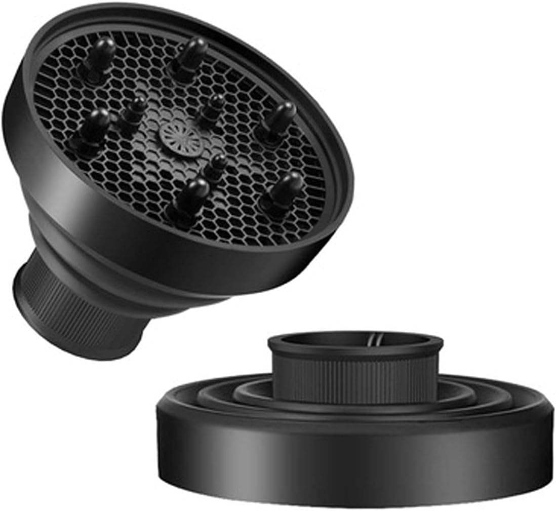 Universal Collapsible Hair Dryer Diffuser-Fit Most of Hair Dryers with Diameter 1.6-Inch to 1.9-Inch，Small Size, Easy to Carry on Travel