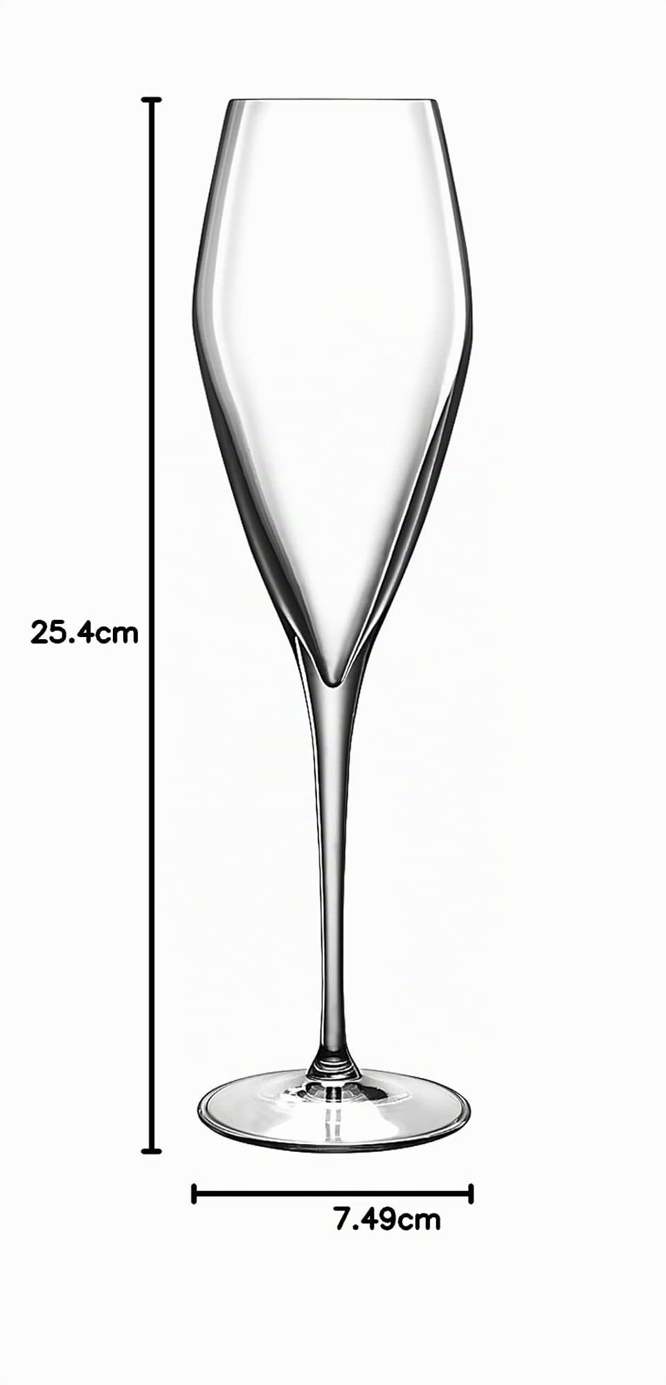 Bormioli Luigi Atelier Set Calici per Prosecco, Vetro Sonoro, Trasparente, 27 cl, 6 Pezzi