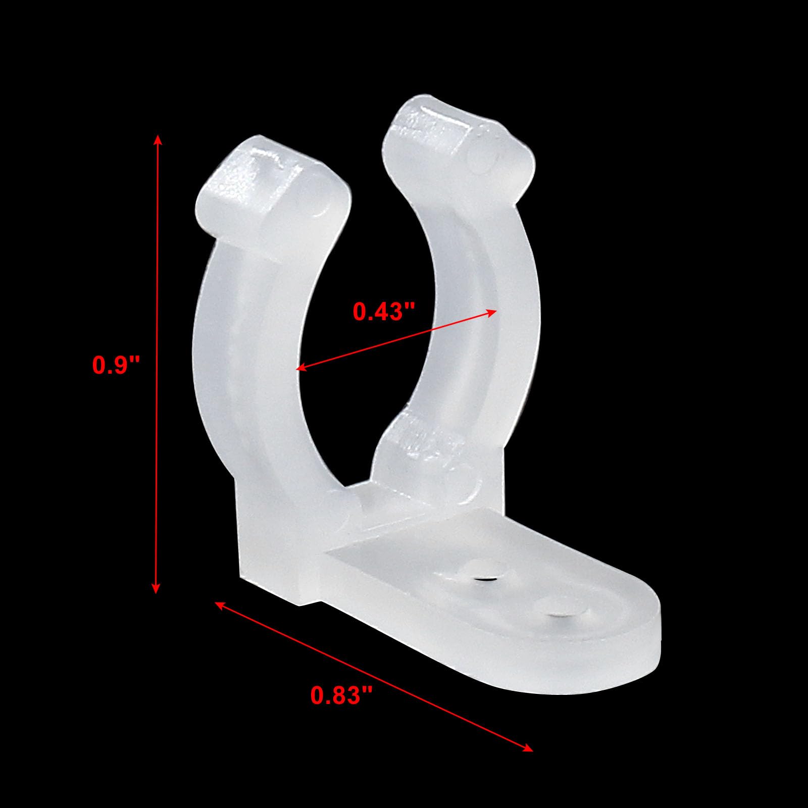 BokWin 100 Stück LED-Licht-Clips In Weiß Inkl. 200 Schrauben – Perfekt Zum Befestigen Von Lichterketten