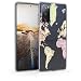 Produktbild kwmobile Case kompatibel mit Samsung Galaxy S20 FE - Hülle Silikon transparent Travel Schriftzug Schwarz Mehrfarbig Transparent