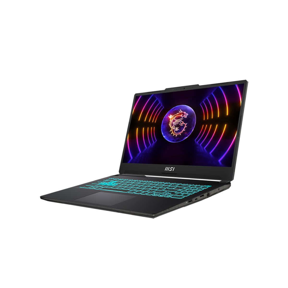 MSI Cyborg 15 A12VF-272US Gaming Laptop open, showing keyboard and screen