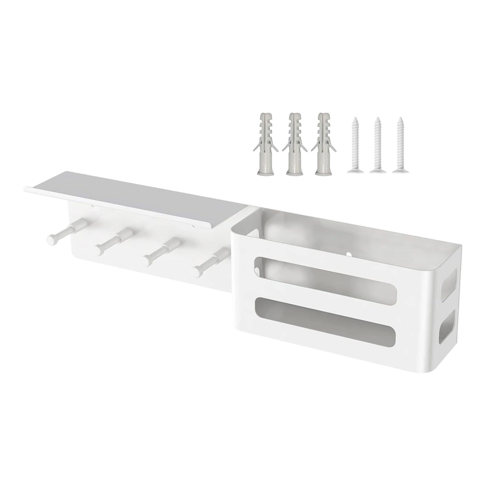 Colgador de llaves de pared metálico y organizador de cartas para decoración del hogar