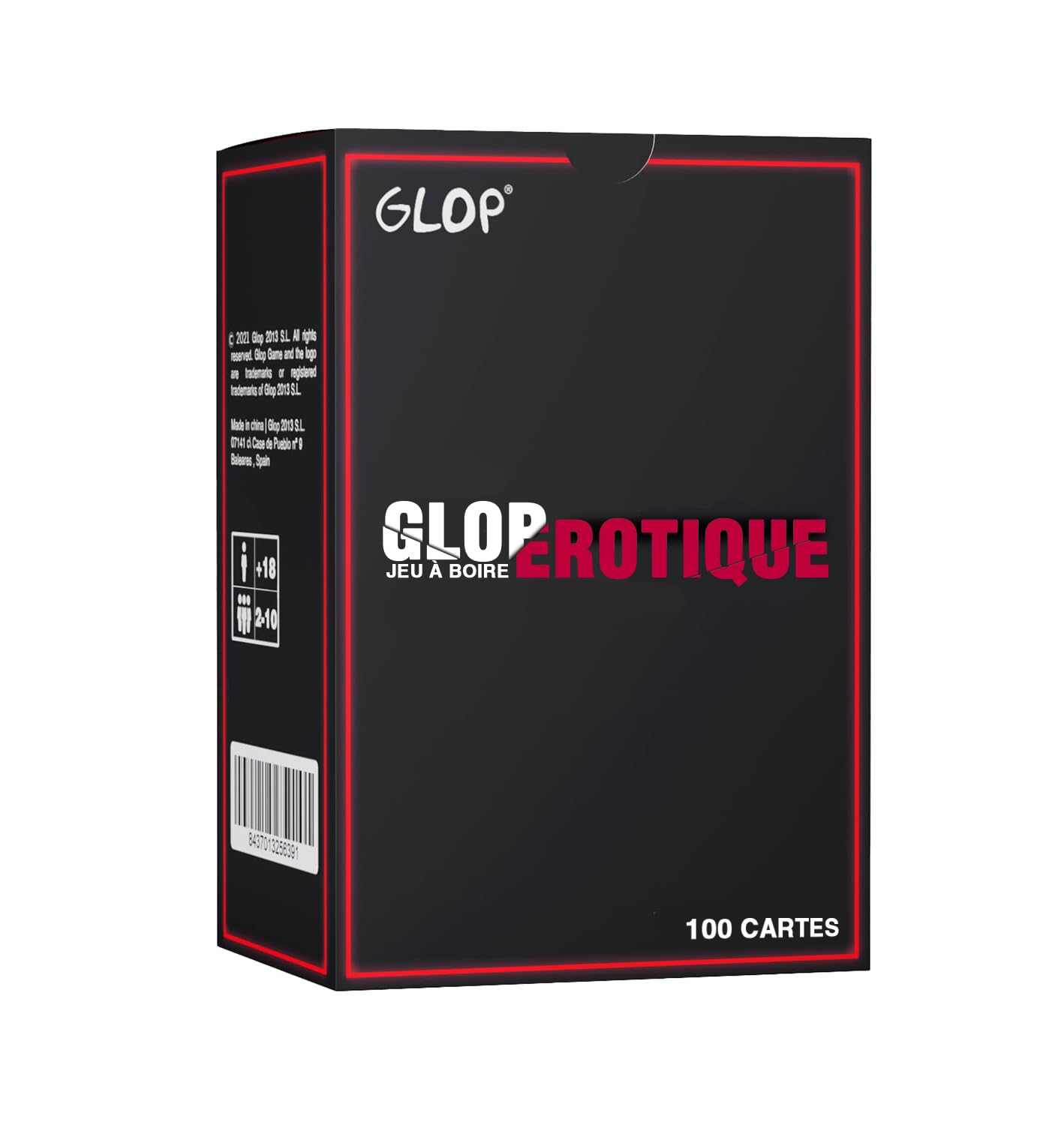 Glop Ero: Jeu de Société Adulte, Jeux d'Alcool et Cartes à Boire, 100 Cartes