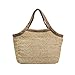 yyzlvffm Sac De Plage Sac À Main en Paille Beach Resort Rustique Creux Crochet Mode Sac À Main Sac À Bandoulière Enveloppé Sac De Plage Lune Poignée Supérieure Sac Fourre-Tout Beachbage