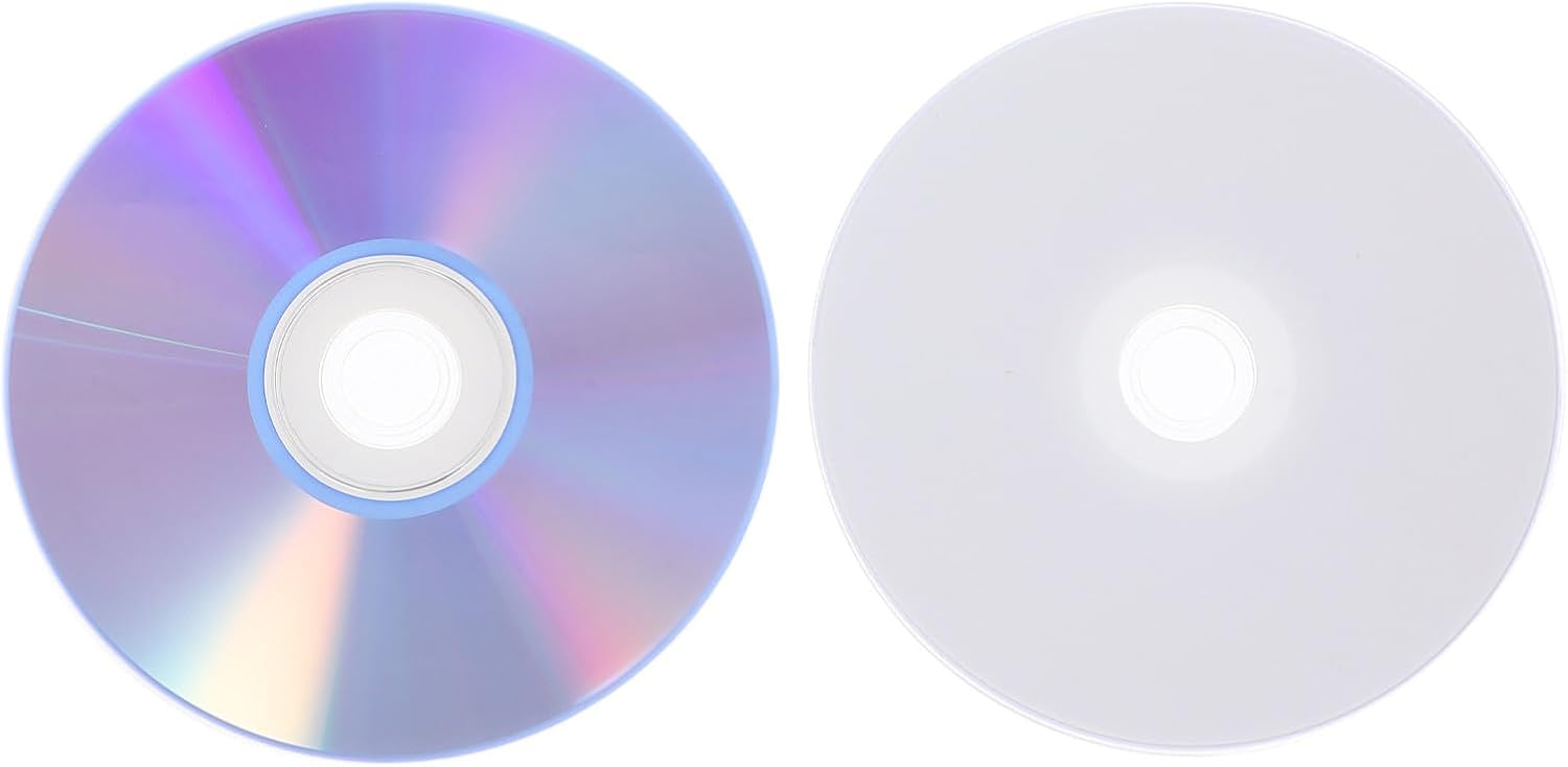 2 Pack Recordable Blank Discs for Data Backup and Recording Use