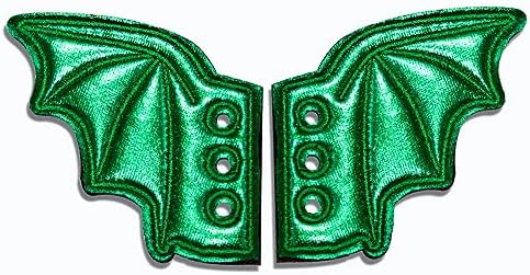 Fashion Cute Flying Green Little Bats Shoe Wings Boy Girl Halloween Party Bats Shoe Wings DIY Decorations Super Wings Old New Sport Shoes Gift Runner Embroidered Bat Wing Set of 2 image 5