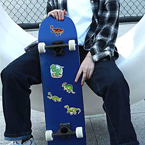 100 Pcs Dinosaurs Pattern Stickers Vinyl Waterproof Cute Graffiti Stickers Pack for Water Bottle Laptop Luggage Skateboard