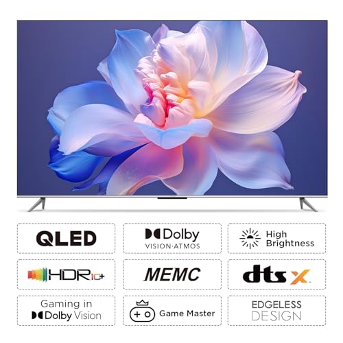 Image of iFFALCON 126 cm (50 inches) 4K Ultra HD Smart QLED Google TV iFF50Q73 (Black)
