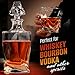 Whiskey Decanter Set for Men with 4 Drinking Glasses for Cognac, Bourbon, Rum, Scotch, Liquor Crystal Clear Decanter Sets House Warming Gifts New Home Whiskey Gifts for Men Dad Him