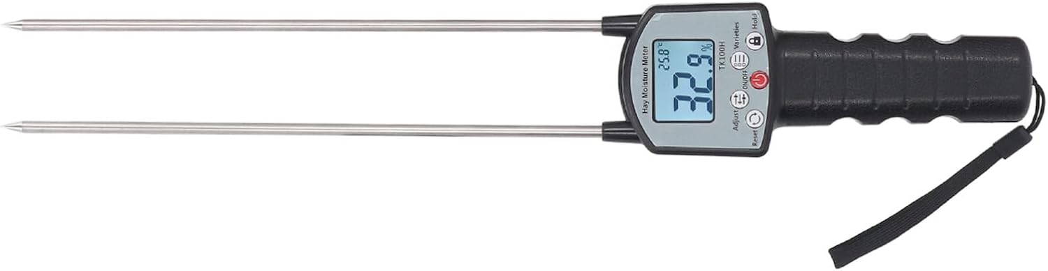 Portable Hay Humidity Meter, Digital LCD Display, High Accuracy with Long - Prevent Spoilage, Easy Operation, Ideal for Farmers and Ranchers