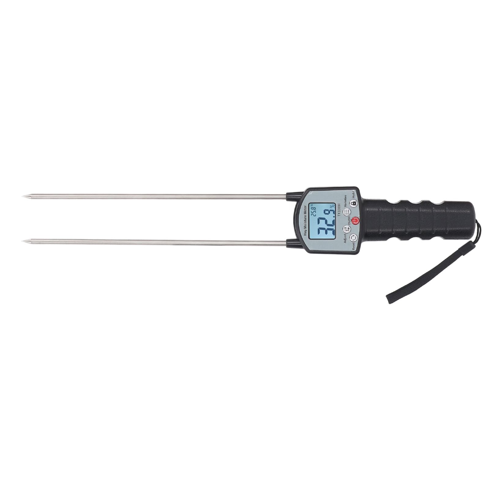 Generic Medidor de Humedad de Forraje, Medidor Digital Portátil de Humedad de Forraje con Resolución de 0,1 y Rango de Medición de 0-80, Ideal para Cereales, Paja, Maíz, Trigo