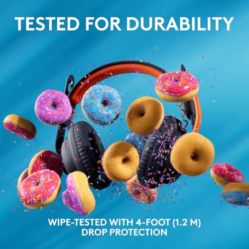 Image of Logitech Zone Learn Over-Ear Wired Headsets for Learners, Comfortable and Adjustable fit for Kids, Replaceable Accessories, Mic, USB-A for Windows /macOS /iPadOS /Android /Mobile