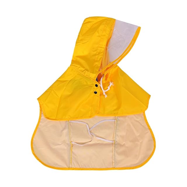 Foto 2 de 7 de Chubasquero para Perros con Capucha Transparente Abrigo Impermeable de Lluvia Ajustable con Cierre de Velcro…
