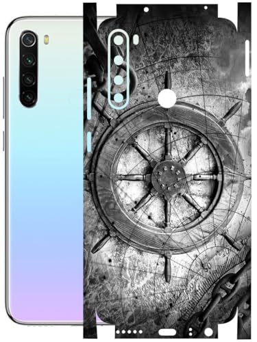 Image of AtOdds - Full Body Back Screen Guard Protector Film - Lamination Wrap Skin Sticker Compatible with REDMI Note 8 | Scratchproof Matte Finish (Voyage)