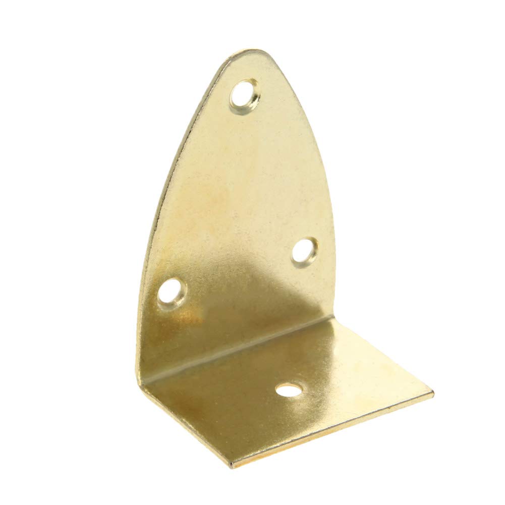 MroMax Picture Photo Frame Metal Brace Bracket Hanger Gold Tone 27 x 26 x 42mm/1.06 x 1.02 x 1.65-inch Large 5pcs