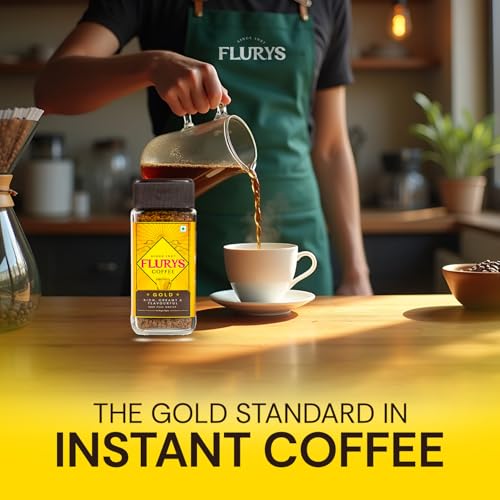 Image of Flurys Gold Coffee Instant Premium Freeze- Dried 100% Coffee, 50 grams | Rich, Creamy and Flavourful