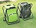 Upgraded Large Size 3 in1 Multifunction Fishing Backpack Chair, Portable Hiking Camouflage Camping Stool, Folding Cooler Insulated Bag Backpack Stool