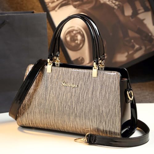 Bolsas e bolsas femininas bolsa mensageiro feminina couro PU alça superior bolsa de ombro, B
