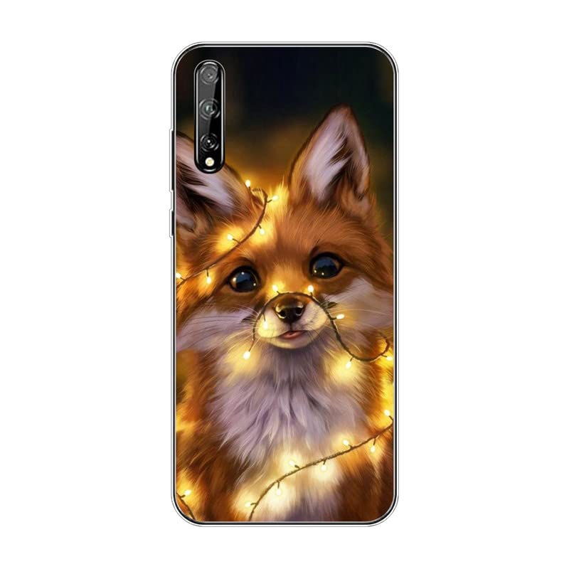 KARTXITAI Funda compatible con Huawei P Smart S, a prueba de golpes, delgada, de silicona, antihuellas, antiarañazos, anticaídas, color rojo