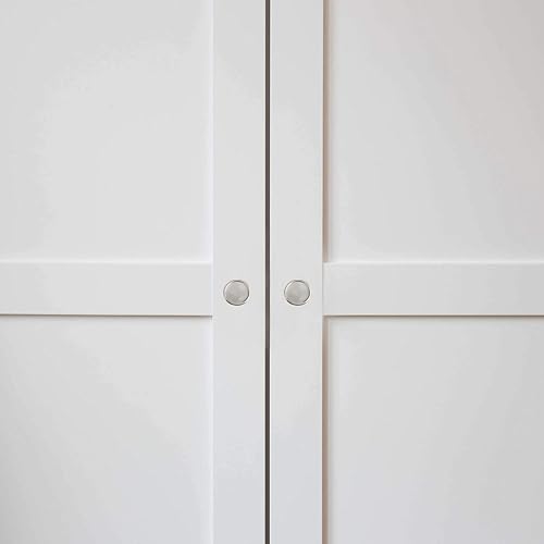 Miniatura 4 de Design House 182063 - Tirador de dedo para armario de 2-18 pulgadas, paquete de 4, níquel satinado