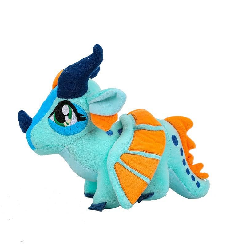 30cm Wings of Fire Dragon Plush Toy,Soft RainWing Dragon Stuffed Animal,Pterosaur Plush Plushies Pillow,Flying Dragons Doll Toy for Fans Figure Gift (Blue)