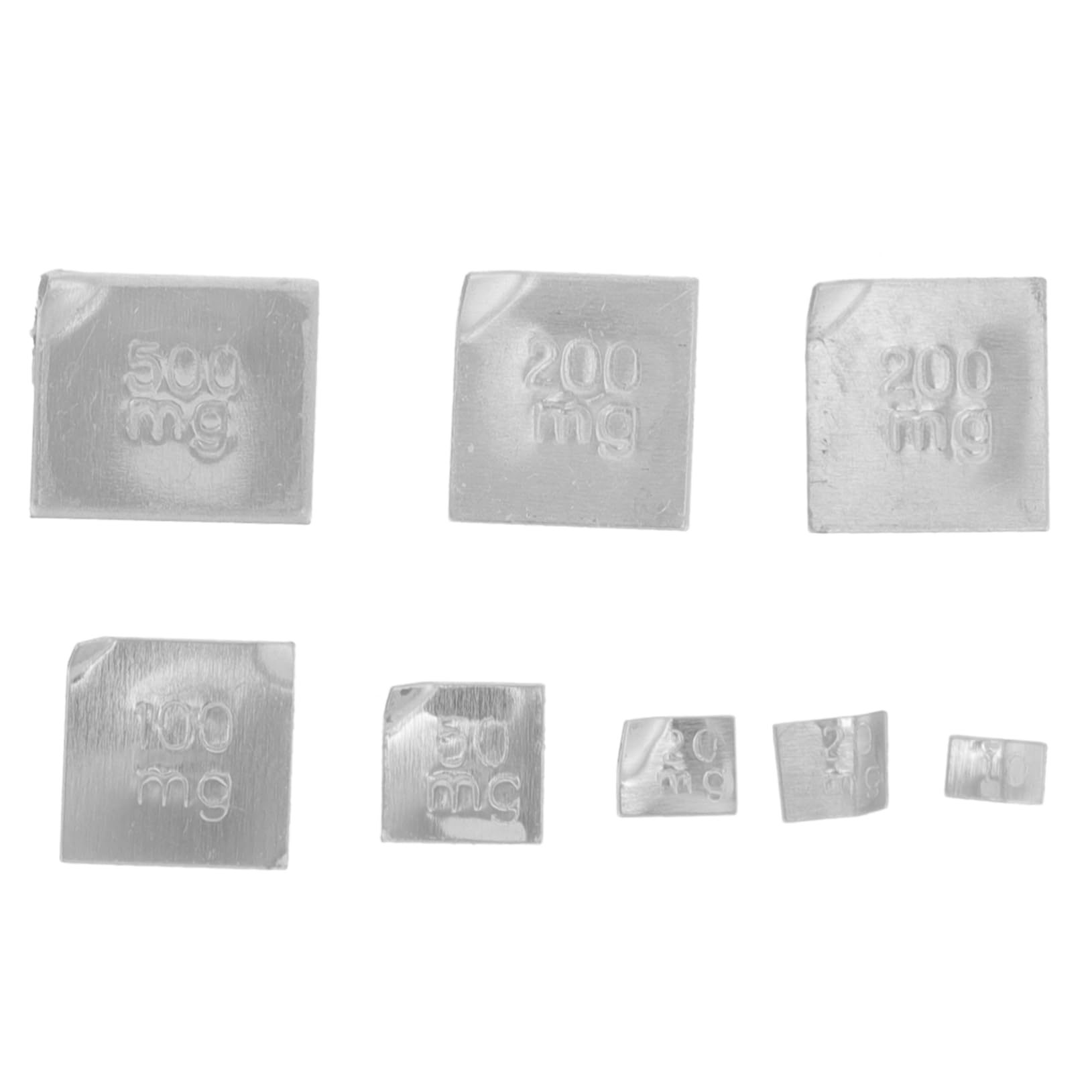 SOLUSTRE 5juegos Pesas De Calibración Inoxidable y Caja De Almacenamiento Pesas De Precisión Para Medición Industrial y
