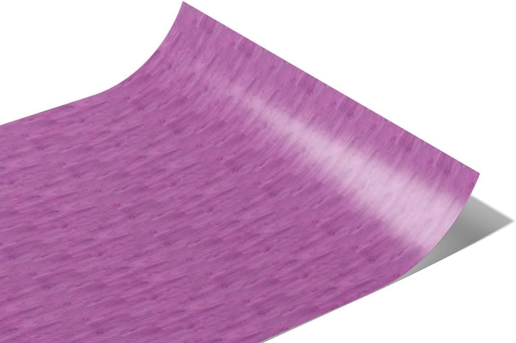 Rwraps Vertical Strip Parquet Lavender Stain Matte Vinyl Film Wrap 59in x 14ft Vinyl Vehicle Car Film Sheet Roll