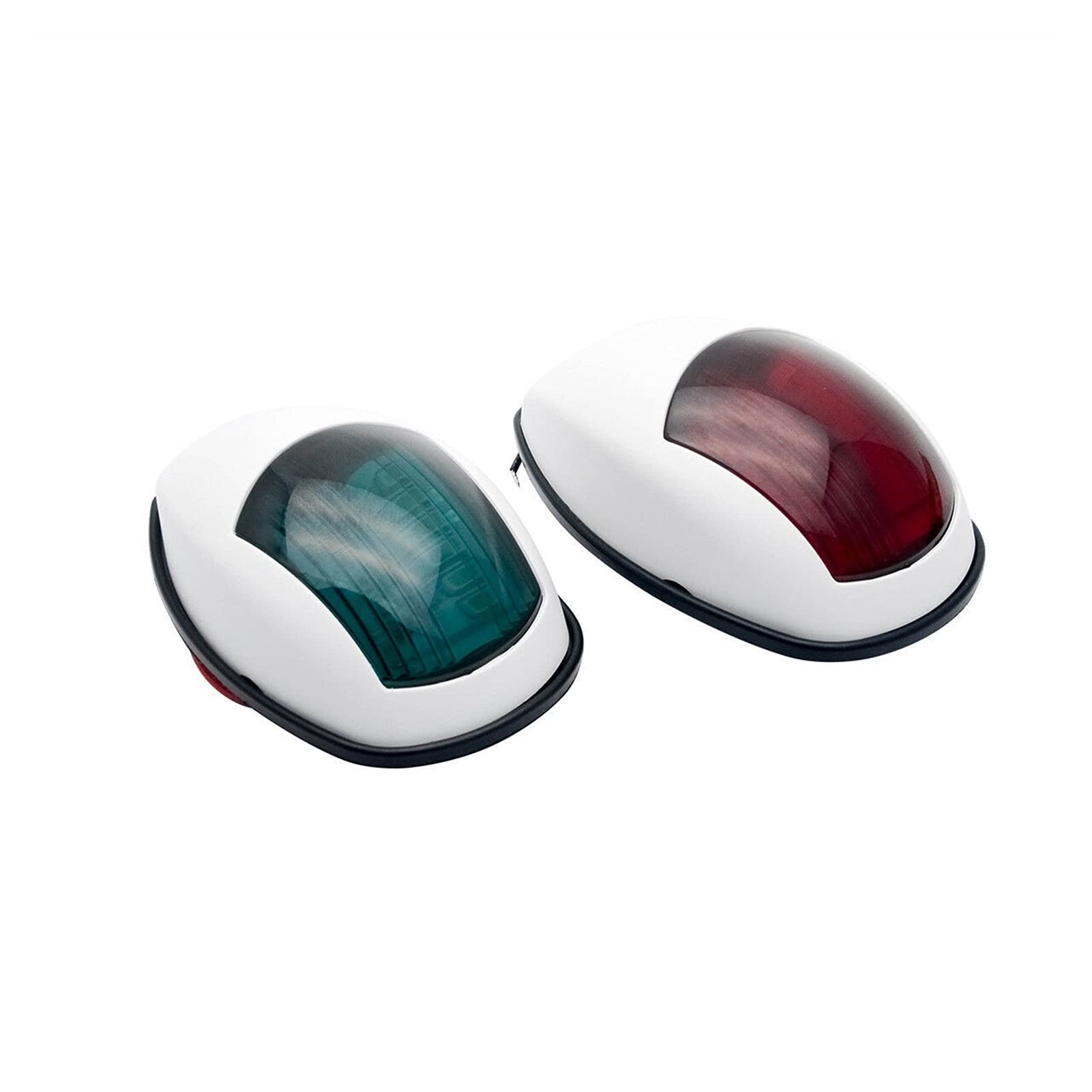 2 sztuk Sygnał nawigacji łodzi Light Red Green PROWADZONY Lampa ostrzegawcza 12V Wodoodporna wodoodporna przyczepa jachtów morskich Van Akcesoria Do nawigacji i wędkarstwa