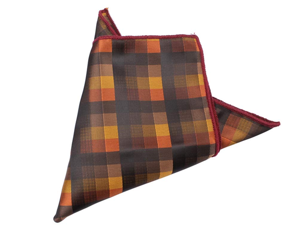 Kihatwin Skinny Ties for Mens Novelty Plaid Check Business Wedding Fashion Formal Neckties 2.7, Pocket Square, Bow Ties